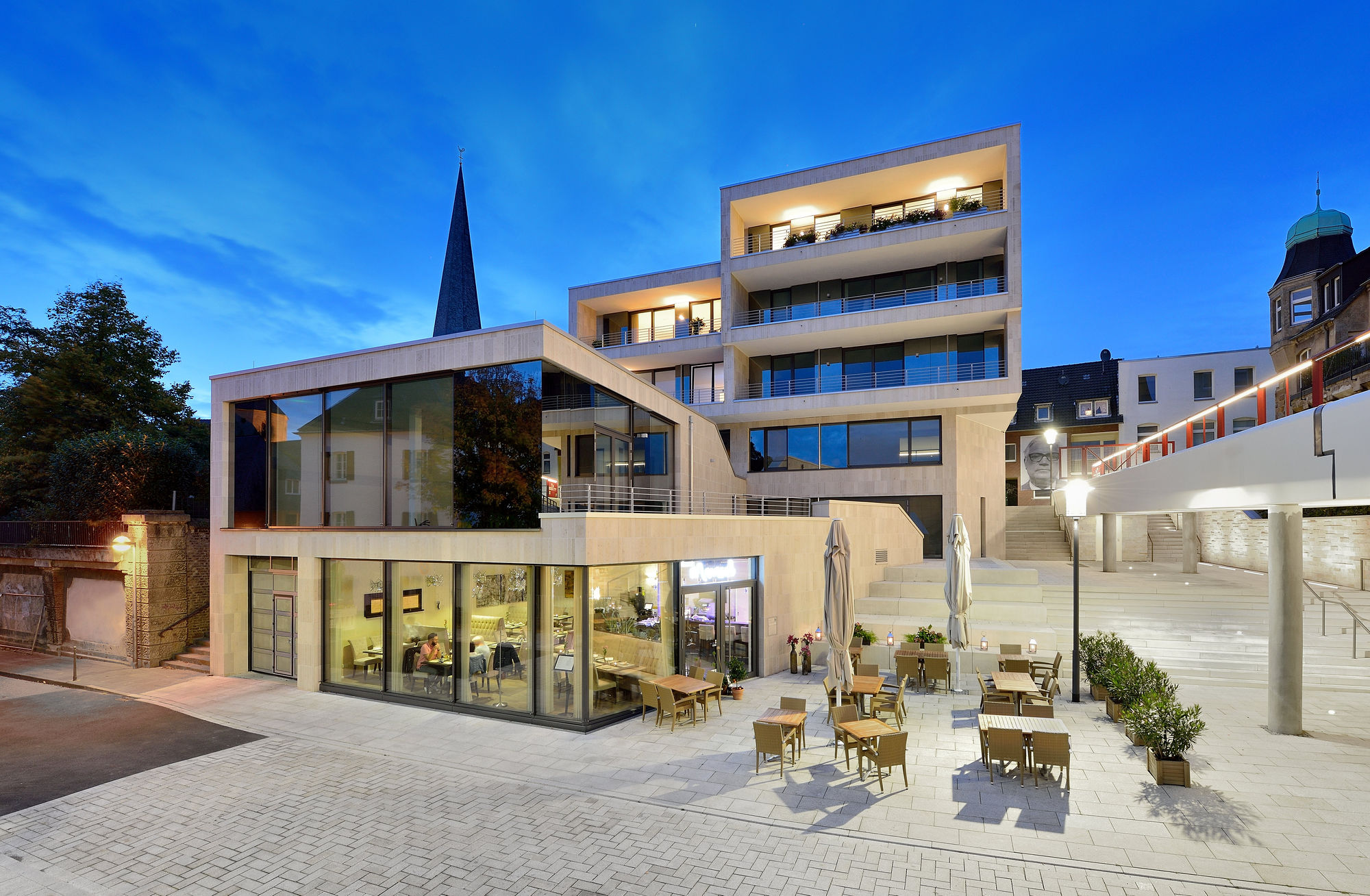 Architekturaufnahme eines modernen Gebäudes